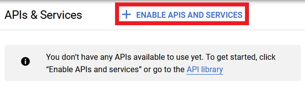 Enable APIS